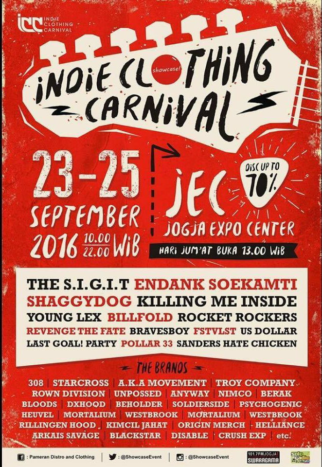 Indie Clothing Carnival 2016 Ramaikan Jogja