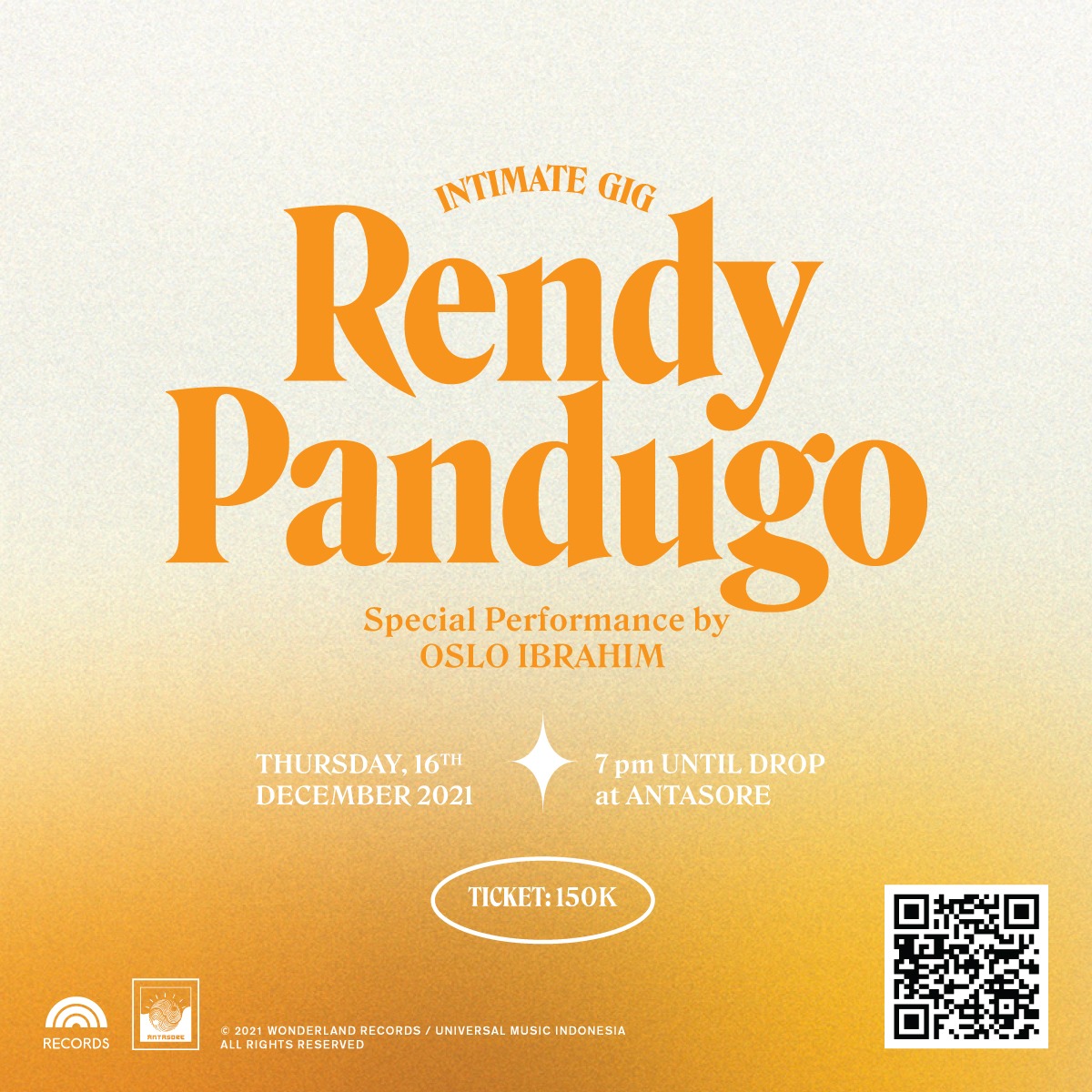 Rendy Pandugo Akan Gelar Panggung Offline Pertamanya